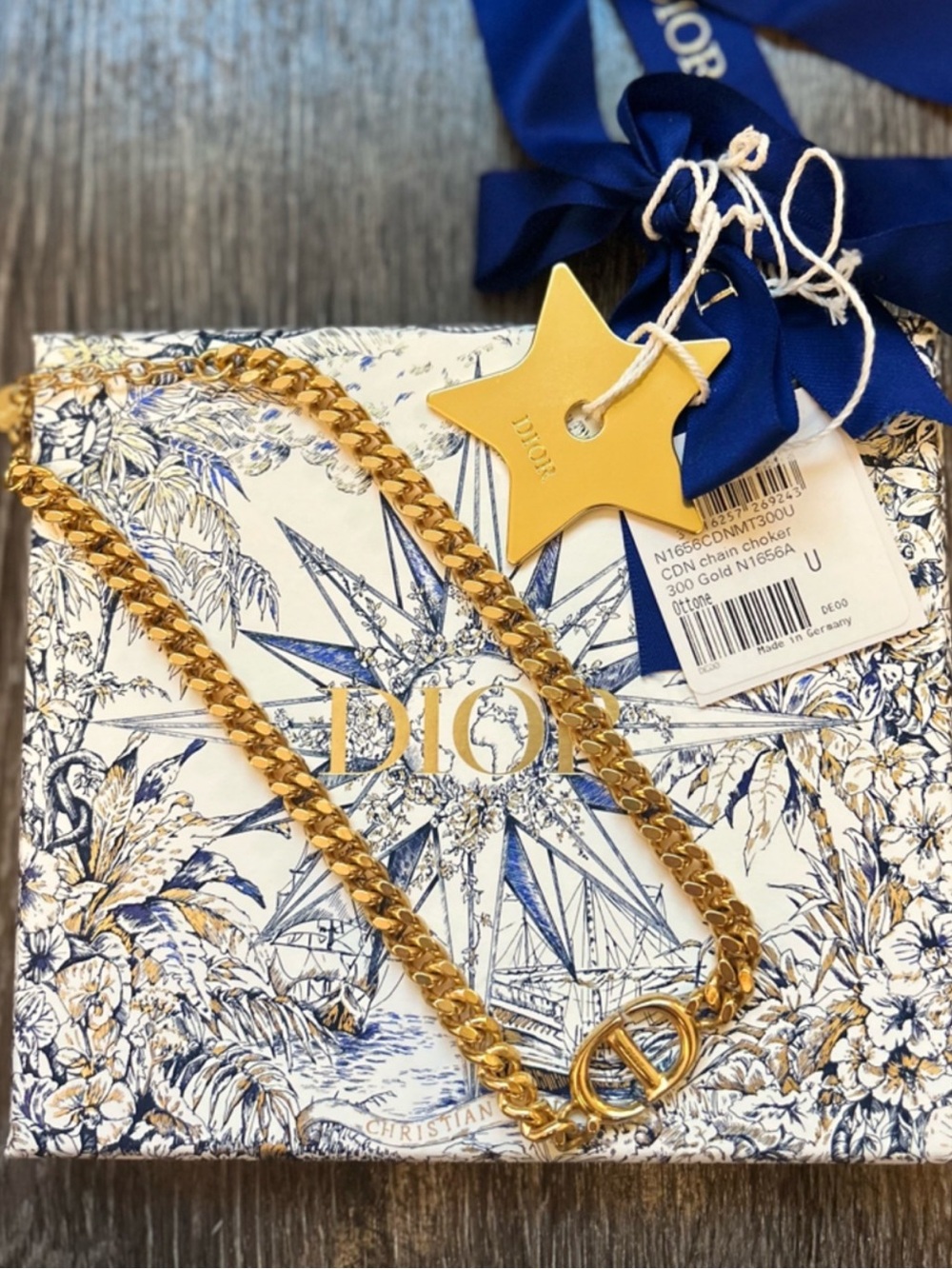 Christian Dior CD Chain Choker
